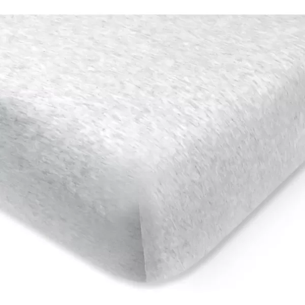imageHonestBaby Fitted Crib Sheets Fits Standard Mattress Bassinet Mini Prints 100 Organic Cotton Baby Boys Girls Unisex Pink Salt Fitted Crib Sheet One SizeLight Gray Heather Fitted Crib Sheet