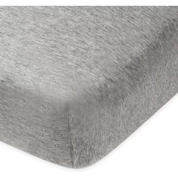 imageHonestBaby Fitted Crib Sheets Fits Standard Mattress Bassinet Mini Prints 100 Organic Cotton Baby Boys Girls Unisex Pink Salt Fitted Crib Sheet One SizeHeather Gray Fitted Crib Sheet