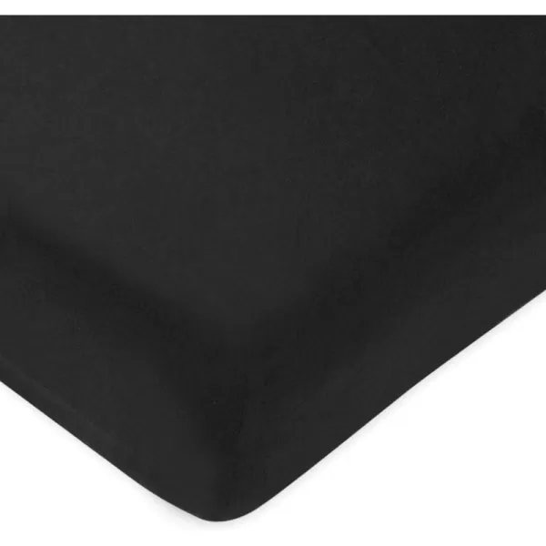 imageHonestBaby Fitted Crib Sheets Fits Standard Mattress Bassinet Mini Prints 100 Organic Cotton Baby Boys Girls Unisex Pink Salt Fitted Crib Sheet One SizeBlack Fitted Crib Sheet