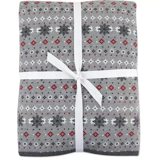 imageHonestBaby Quilted Baby Blankets Reversible Organic Cotton for Infant Boys Girls and Unisex LEGACY Fair Isle Gray One SizeFair Isle Gray