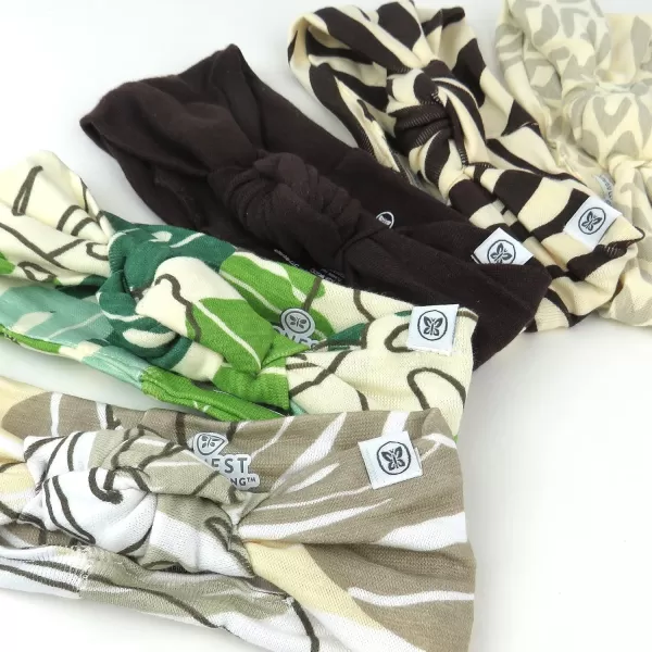imageHonestBaby Baby Accessories Organic Cotton Knotted Headbands Legacy5Pack Wild Thang Too