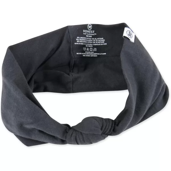 imageHonestBaby Baby Accessories Organic Cotton Knotted Headbands LegacyBlackened Pearl
