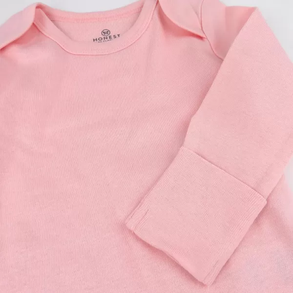 imageHonestBaby Baby Girls 5pack Long Sleeve Bodysuits Onepiece 100 Organic Cotton for Infant Baby Girls Unisex5pack Strawberry Ice