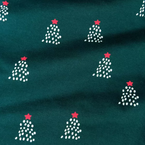 imageHonestBaby Baby Holiday 2Piece Pajamas Sleepwear PJs 100 Organic Cotton for Infant Baby and Toddler Boys ampamp Girls UnisexA Pine Holiday