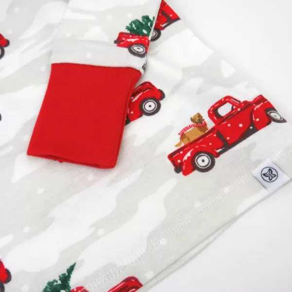 imageHonestBaby Baby Holiday 2Piece Pajamas Sleepwear PJs 100 Organic Cotton for Infant Baby and Toddler Boys ampamp Girls UnisexGetting the Tree