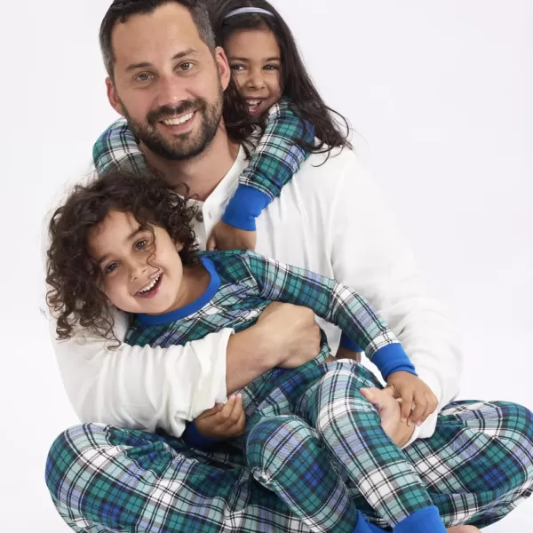 imageHonestBaby Baby Holiday 2Piece Pajamas Sleepwear PJs 100 Organic Cotton for Infant Baby and Toddler Boys ampamp Girls UnisexGordon Plaid