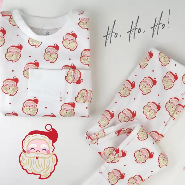imageHonestBaby Baby Holiday 2Piece Pajamas Sleepwear PJs 100 Organic Cotton for Infant Baby and Toddler Boys ampamp Girls UnisexHohoho