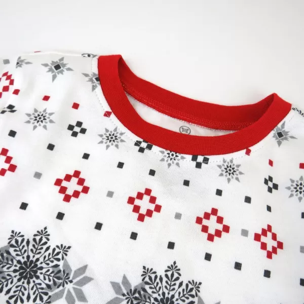 imageHonestBaby Baby Holiday 2Piece Pajamas Sleepwear PJs 100 Organic Cotton for Infant Baby and Toddler Boys ampamp Girls UnisexJumbo Fair Isle