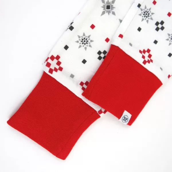 imageHonestBaby Baby Holiday 2Piece Pajamas Sleepwear PJs 100 Organic Cotton for Infant Baby and Toddler Boys ampamp Girls UnisexJumbo Fair Isle