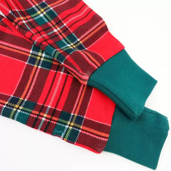 imageHonestBaby Baby Holiday 2Piece Pajamas Sleepwear PJs 100 Organic Cotton for Infant Baby and Toddler Boys ampamp Girls UnisexRoyal Stewart Plaid
