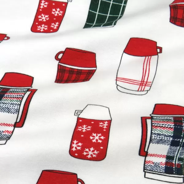 imageHonestBaby Baby Holiday 2Piece Pajamas Sleepwear PJs 100 Organic Cotton for Infant Baby and Toddler Boys ampamp Girls UnisexSomethin Brewin