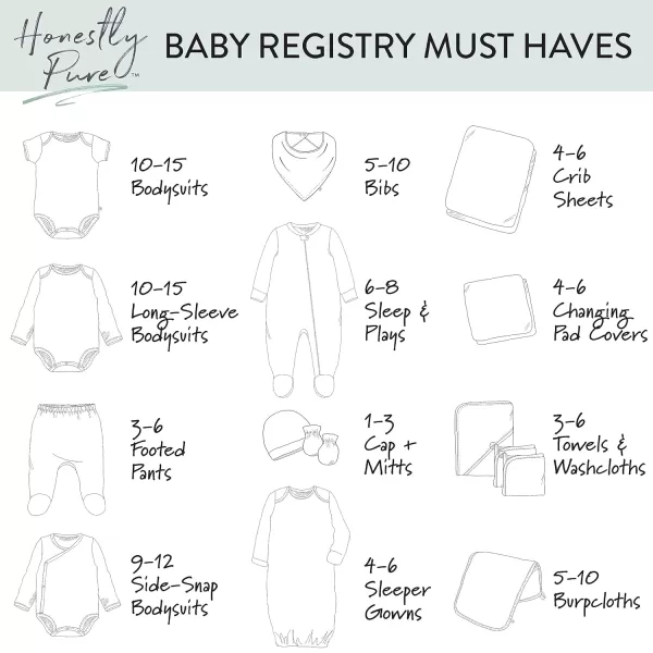 imageHonestBaby Baby Organic Cotton Multilayer Burp Cloths Multipack Bright White One Size4pack Blue Painted Buffalo Check