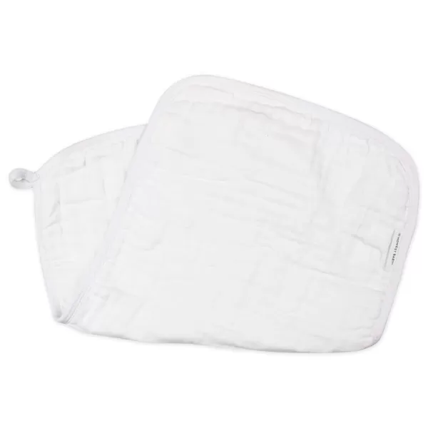 imageHonestBaby Baby Organic Cotton Multilayer Burp Cloths Multipack Bright White One Size5pack Bright White