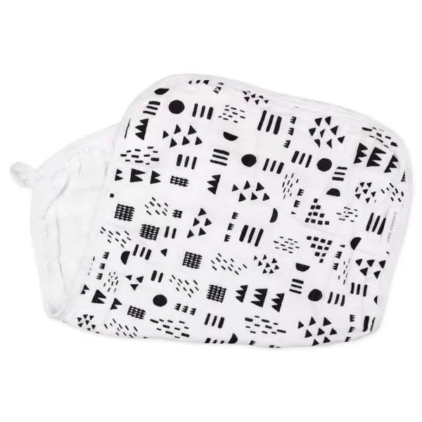 imageHonestBaby Baby Organic Cotton Multilayer Burp Cloths Multipack Bright White One Size5pack Pattern Play