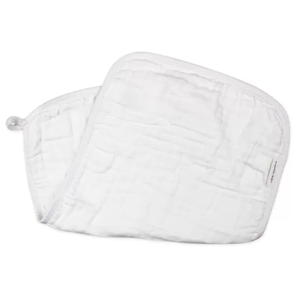 imageHonestBaby Baby Organic Cotton Multilayer Burp Cloths Multipack Bright White One Size5pack Twinkle Star WhiteNavy