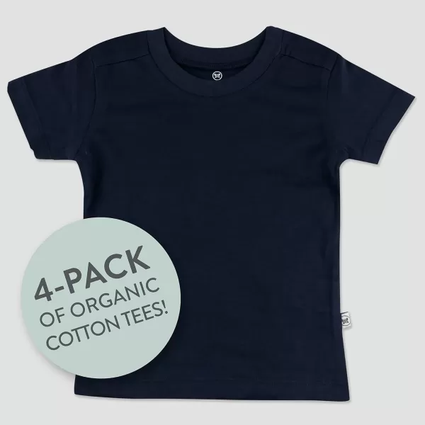 imageHonestBaby Baby Short Sleeve Tshirt 100 Organic Cotton Infant BabyBlue Ombre
