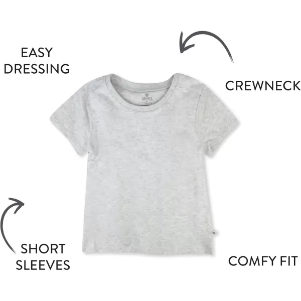 imageHonestBaby Baby Short Sleeve Tshirt 100 Organic Cotton Infant BabyNatural Ombre
