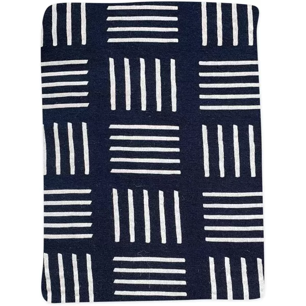 imageHonestBaby Fitted Crib Sheets Fits Standard Mattress Bassinet Mini Prints 100 Organic Cotton Baby Boys Girls and Unisex LEGACY Dots ampamp Dashes One SizeSketchy Square Dark Navy