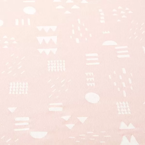 imageHonestBaby Fitted Crib Sheets Fits Standard Mattress Bassinet Mini Prints 100 Organic Cotton Baby Boys Girls and Unisex LEGACY Dots ampamp Dashes One SizePattern Play Pink