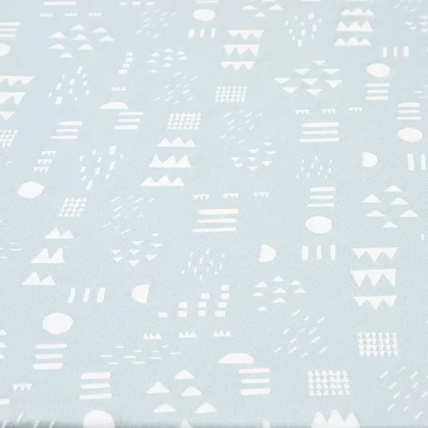 imageHonestBaby Fitted Crib Sheets Fits Standard Mattress Bassinet Mini Prints 100 Organic Cotton Baby Boys Girls and Unisex LEGACY Dots ampamp Dashes One SizePattern Play Light Blue