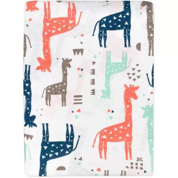 imageHonestBaby Fitted Crib Sheets Fits Standard Mattress Bassinet Mini Prints 100 Organic Cotton Baby Boys Girls and Unisex LEGACY Dots ampamp Dashes One SizeMulticolored Giraffes