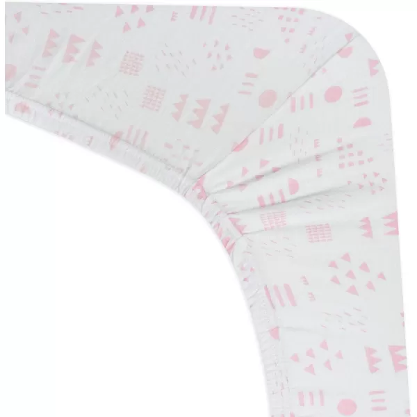 imageHonestBaby Fitted Crib Sheets Fits Standard Mattress Bassinet Mini Prints 100 Organic Cotton Baby Boys Girls and Unisex LEGACY Dots ampamp Dashes One SizePattern Play WhiteLight Blue