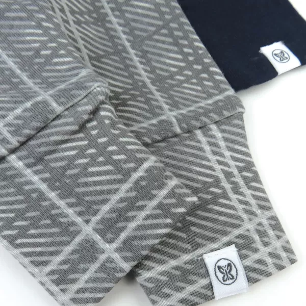 imageHonestBaby Multipack Honest Pants Joggers Pull on 100 Organic Cotton for Infant Baby and Toddler Boys Girls Unisex2pack Grey Plaid