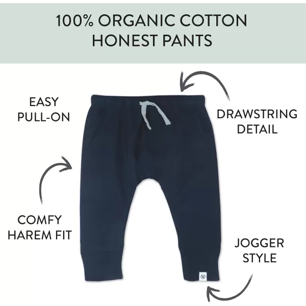 imageHonestBaby Multipack Honest Pants Joggers Pull on 100 Organic Cotton for Infant Baby and Toddler Boys Girls Unisex2pack Grey Plaid