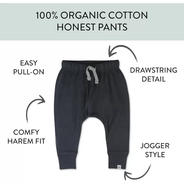imageHonestBaby Multipack Honest Pants Joggers Pull on 100 Organic Cotton for Infant Baby and Toddler Boys Girls Unisex2pack Grey Scotty Dog