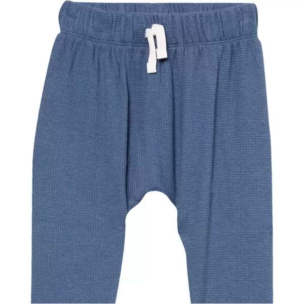 imageHonestBaby Multipack Honest Pants Joggers Pull on 100 Organic Cotton for Infant Baby and Toddler Boys Girls Unisex2pack Navy