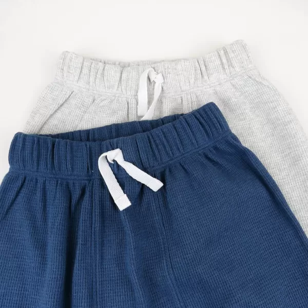 imageHonestBaby Multipack Honest Pants Joggers Pull on 100 Organic Cotton for Infant Baby and Toddler Boys Girls Unisex2pack Navy
