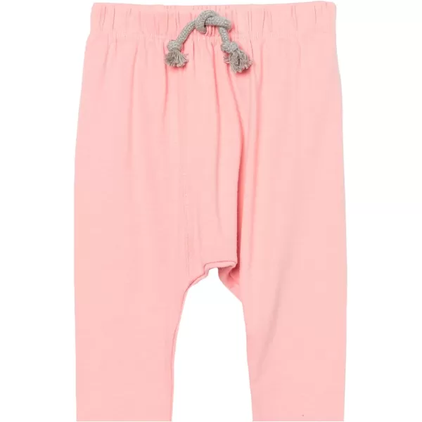 imageHonestBaby Multipack Honest Pants Joggers Pull on 100 Organic Cotton for Infant Baby and Toddler Boys Girls Unisex2pack Pink Ombre