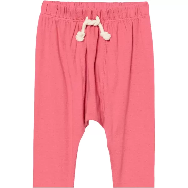 imageHonestBaby Multipack Honest Pants Joggers Pull on 100 Organic Cotton for Infant Baby and Toddler Boys Girls Unisex2pack Pink Ombre