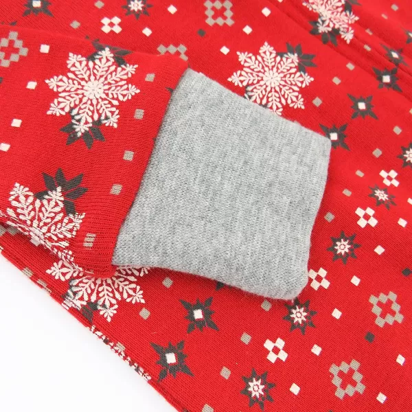 imageHonestBaby NonSlip Footed Holiday Pajamas OnePiece Sleeper ZipFront PJs Organic Cotton for Baby Boys GirlsFair Isle Holiday