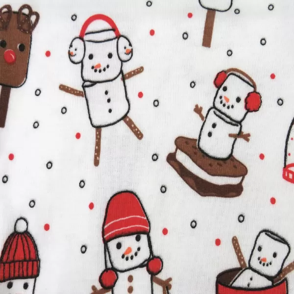 imageHonestBaby NonSlip Footed Holiday Pajamas OnePiece Sleeper ZipFront PJs Organic Cotton for Baby Boys GirlsOoie Gooie Holiday