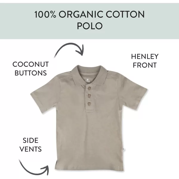 imageHonestBaby Polo TShirt Short Sleeve Tees 100 Organic Cotton Unisex1pack Khaki