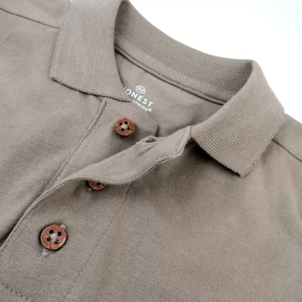 imageHonestBaby Polo TShirt Short Sleeve Tees 100 Organic Cotton Unisex1pack Khaki