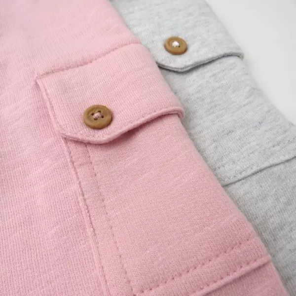 imageHonestBaby Unisex Kids 2Pack Easy Fit Cargo Sweat PantDusty Pink
