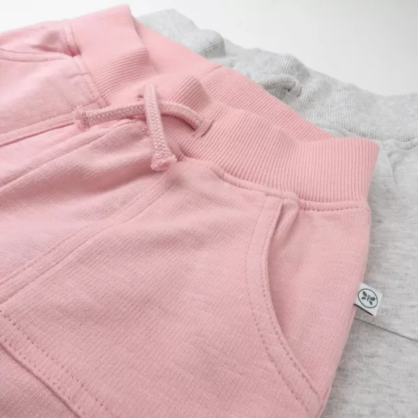 imageHonestBaby Unisex Kids 2Pack Easy Fit Cargo Sweat PantDusty Pink