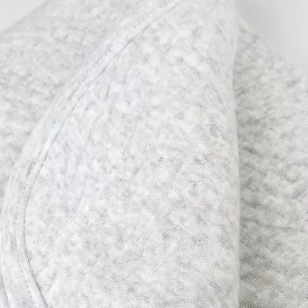 imageHonestBaby unisex baby Organic Cotton Matelasse Reversible Receiving Wearable Blanket Pattern Play WhitePink One Size USLight Grey Heather