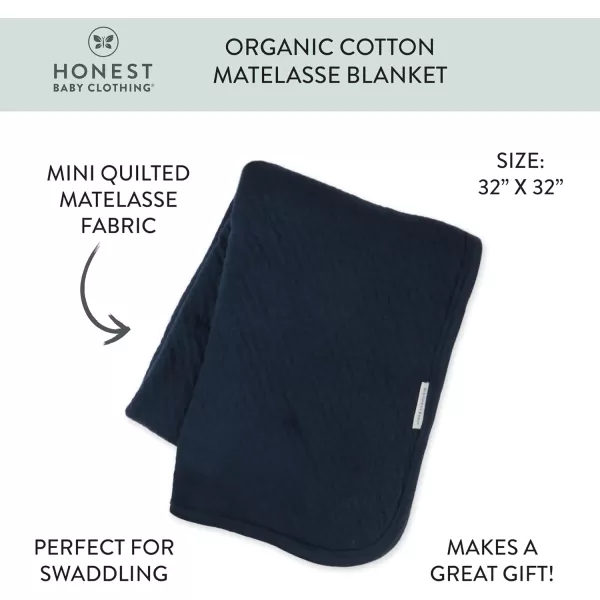 imageHonestBaby unisex baby Organic Cotton Matelasse Reversible Receiving Wearable Blanket Pattern Play WhitePink One Size USNavy