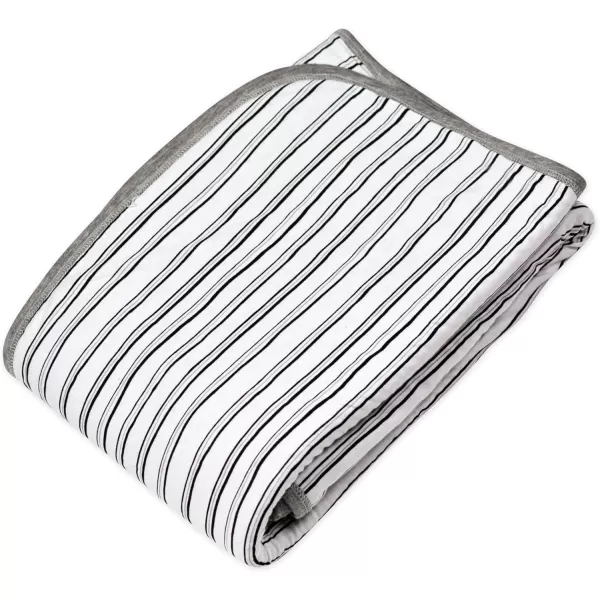 imageHonestBaby unisex baby Organic Cotton Matelasse Reversible Receiving Wearable Blanket Pattern Play WhitePink One Size USSketchy Stripe