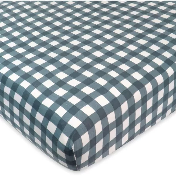 imageHonestBaby Fitted Crib Sheets Fits Standard Mattress Bassinet Mini Prints 100 Organic Cotton Baby Boys Girls and Unisex LEGACY Dots ampamp Dashes One SizePainted Buffalo Check Charcoal
