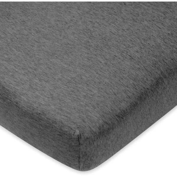 imageHonestBaby Fitted Crib Sheets Fits Standard Mattress Bassinet Mini Prints 100 Organic Cotton Baby Boys Girls and Unisex LEGACY Dots ampamp Dashes One SizeGray Charcoal