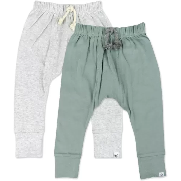 imageHonestBaby Multipack Honest Pants Joggers Pull on 100 Organic Cotton for Infant Baby and Toddler Boys Girls Unisex2pack Morning Mountains