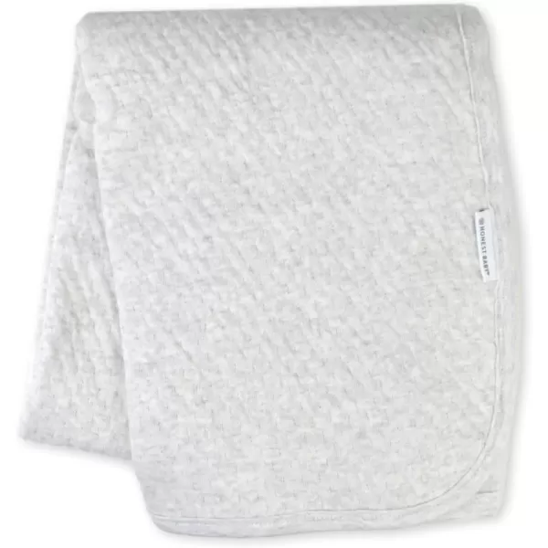 imageHonestBaby unisex baby Organic Cotton Matelasse Reversible Receiving Wearable Blanket Pattern Play WhitePink One Size USLight Grey Heather
