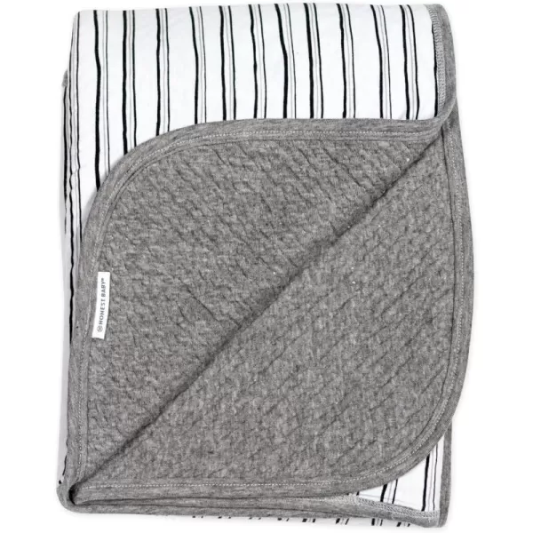 imageHonestBaby unisex baby Organic Cotton Matelasse Reversible Receiving Wearable Blanket Pattern Play WhitePink One Size USSketchy Stripe