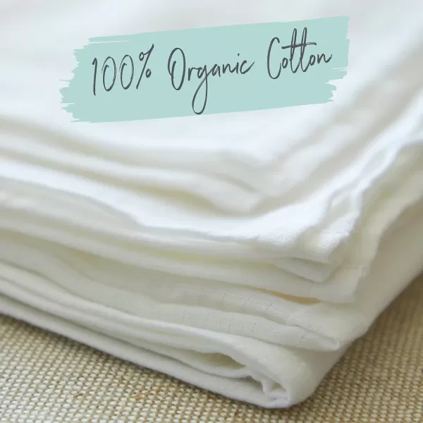 imageHonestBaby 50Piece Oh Set Newborn Essentials Gift Box 100 Organic Cotton for Infant Baby Boys Girls UnisexPure White