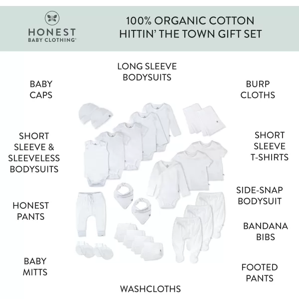 imageHonestBaby Baby 100 Organic Cotton Gift Sets MultipackBright White