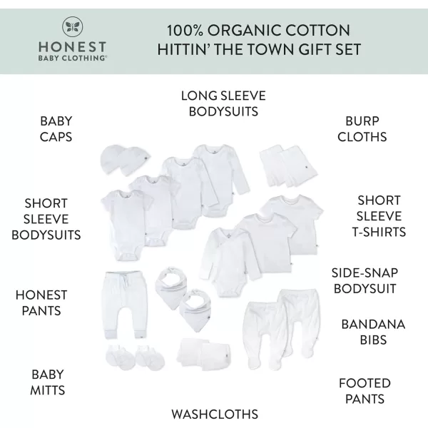 imageHonestBaby Baby 100 Organic Cotton Gift Sets MultipackBright White